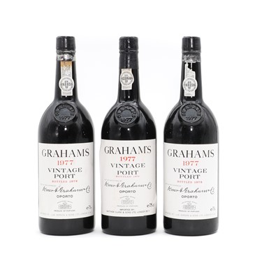 Lot 199 - Grahams, Vintage Port, 1977 (3)