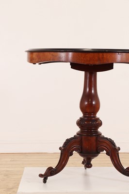 Lot 597 - A Victorian walnut and inlaid occasional table by James Peake (c.1838-1918)