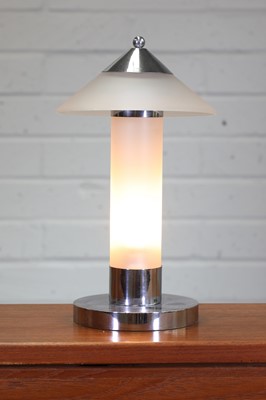 Lot 224 - A chrome table lamp
