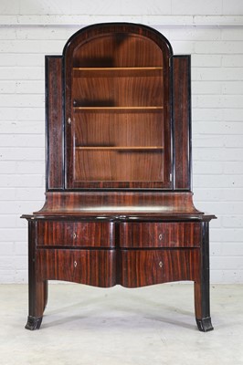 Lot 213 - An Art Deco rosewood and ebonised cabinet