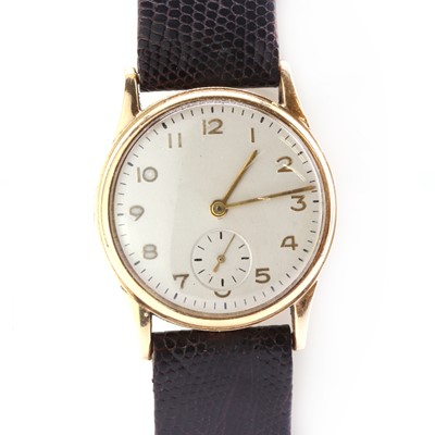 Lot 306 - A 9ct gold mechanical wristwatch