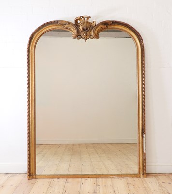 Lot 330 - A Louis XV-style giltwood mirror