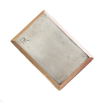 Lot 290 - A sterling  silver cigarette case