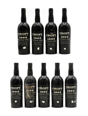 Lot 182 - Croft, Vintage Port, 1963 (9)