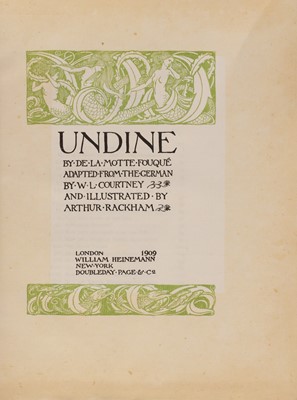 Lot 204 - Undine illustrated by Arthur Rackham