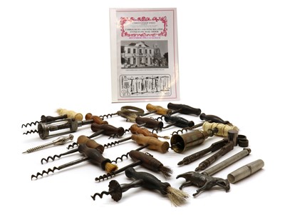 Lot 184 - A collection of corkscrews