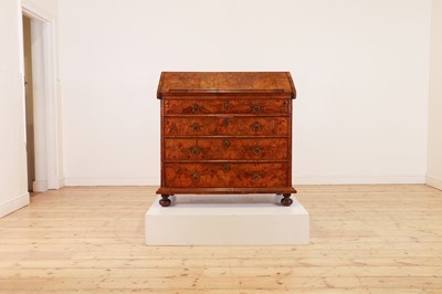 Lot 613 - A walnut bureau