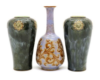 Lot 90 - A group of Royal Doulton stoneware vases