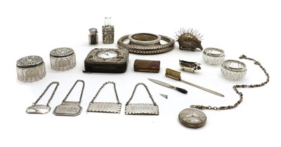Lot 11 - A collection of silver items