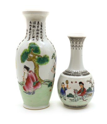 Lot 211 - Two Chinese porcelain vases