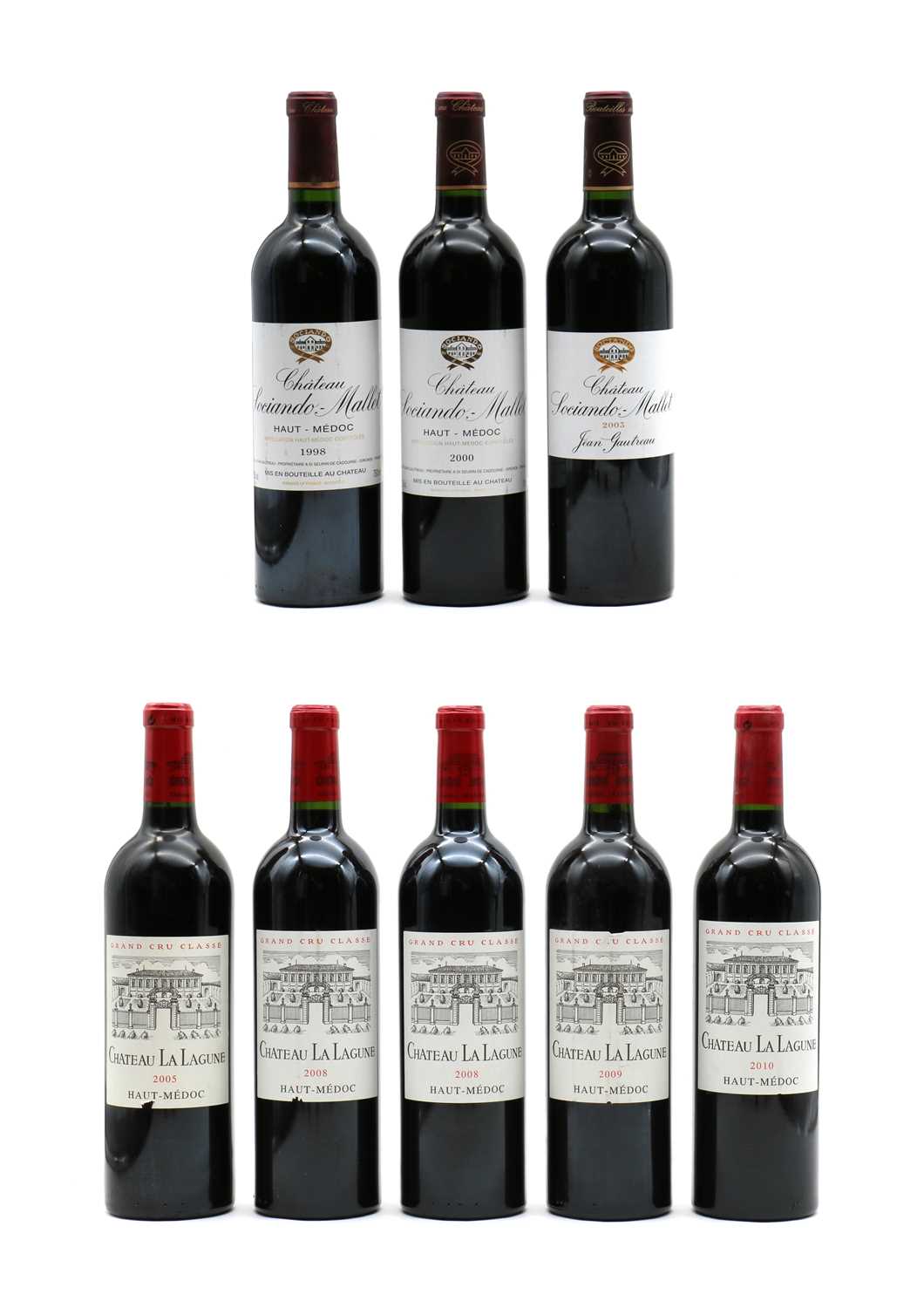 Lot 42 - A selection of Chateau La Lagune and Chateau Sociando Mallet (various vintages, 8 bottles in total)