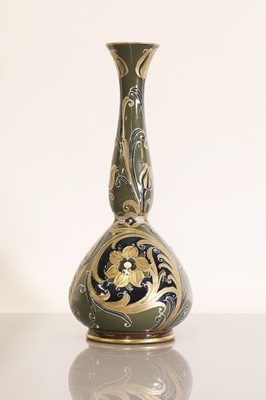Lot 86 - A James Macintyre & Co. pottery Florian Ware vase