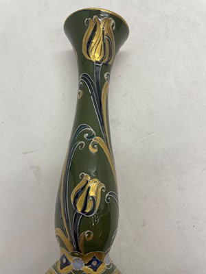 Lot 86 - A James Macintyre & Co. pottery Florian Ware vase