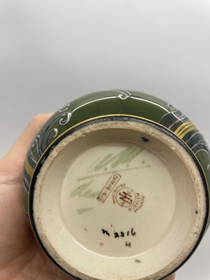 Lot 86 - A James Macintyre & Co. pottery Florian Ware vase
