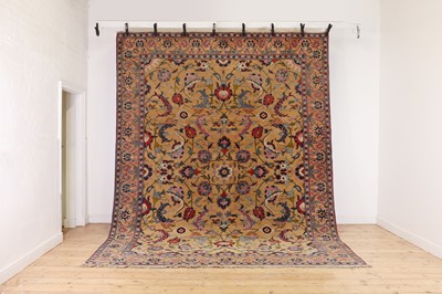 Lot 272 - A Persian wool carpet attributed to the Benlian workshops