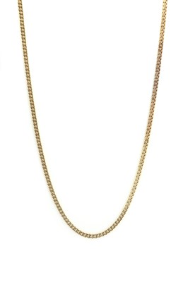 Lot 182 - A gold curb link chain