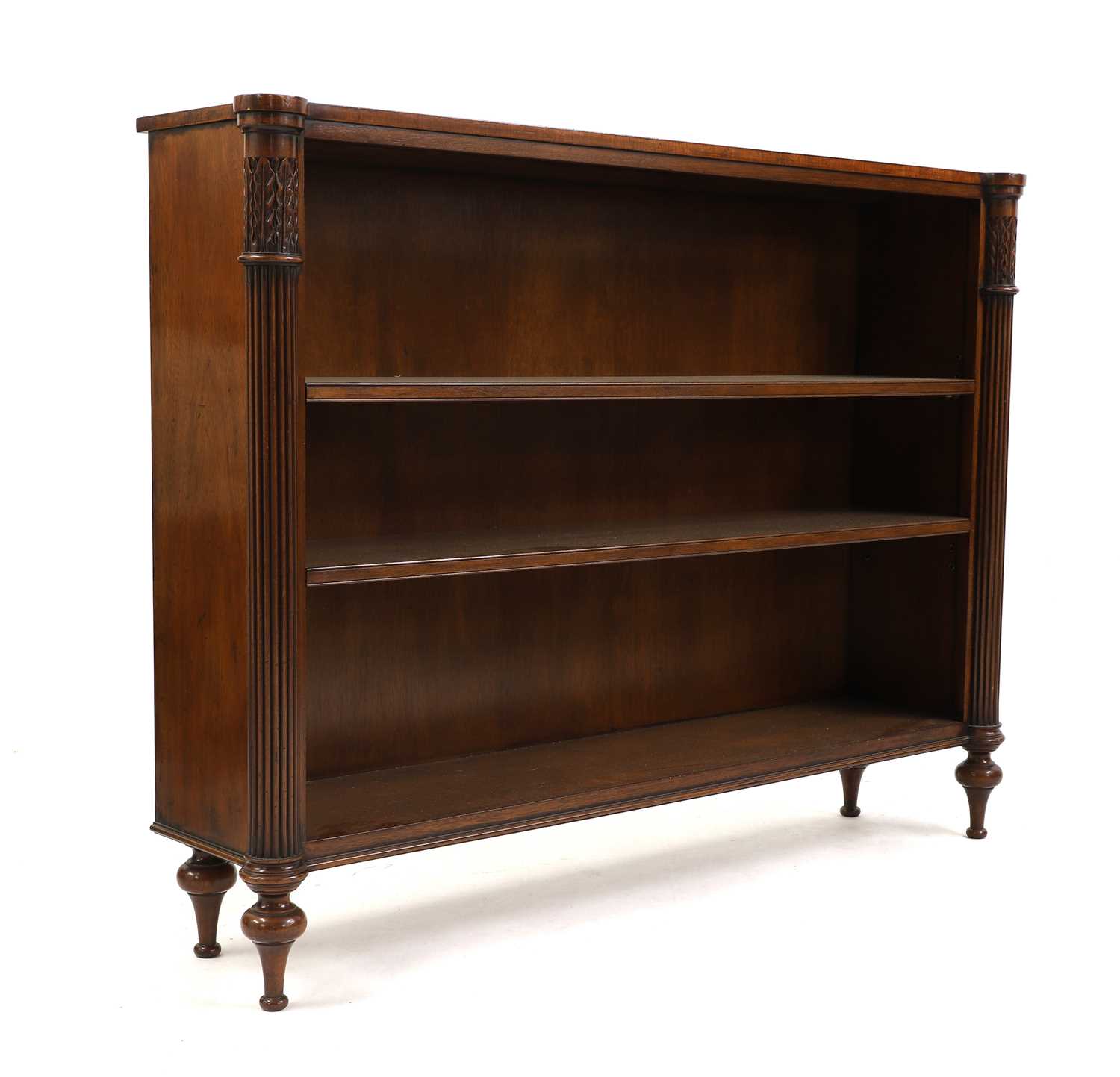 Lot 443 - A mahogany dwarf open bookcase