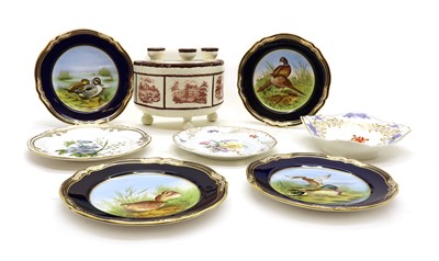 Lot 82 - A set of four Spode porcelain 'Game Bird' plates