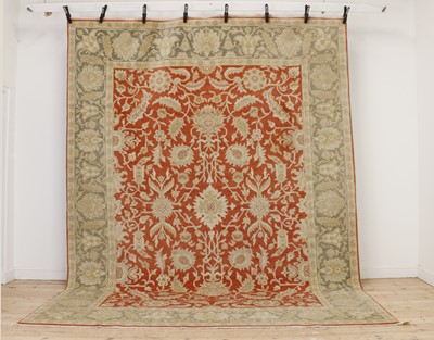 Lot 271 - A hand knotted Agra carpet