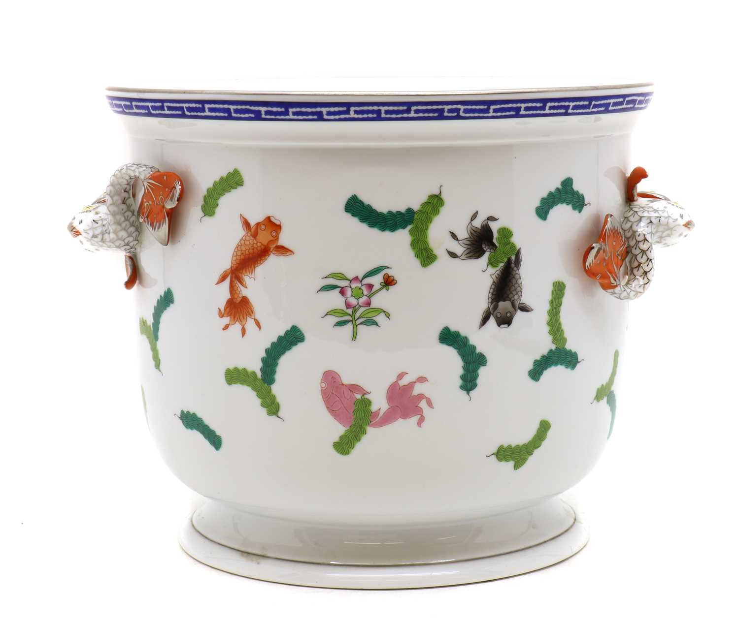 Lot 86 - A Herend 'Poisson' pattern porcelain