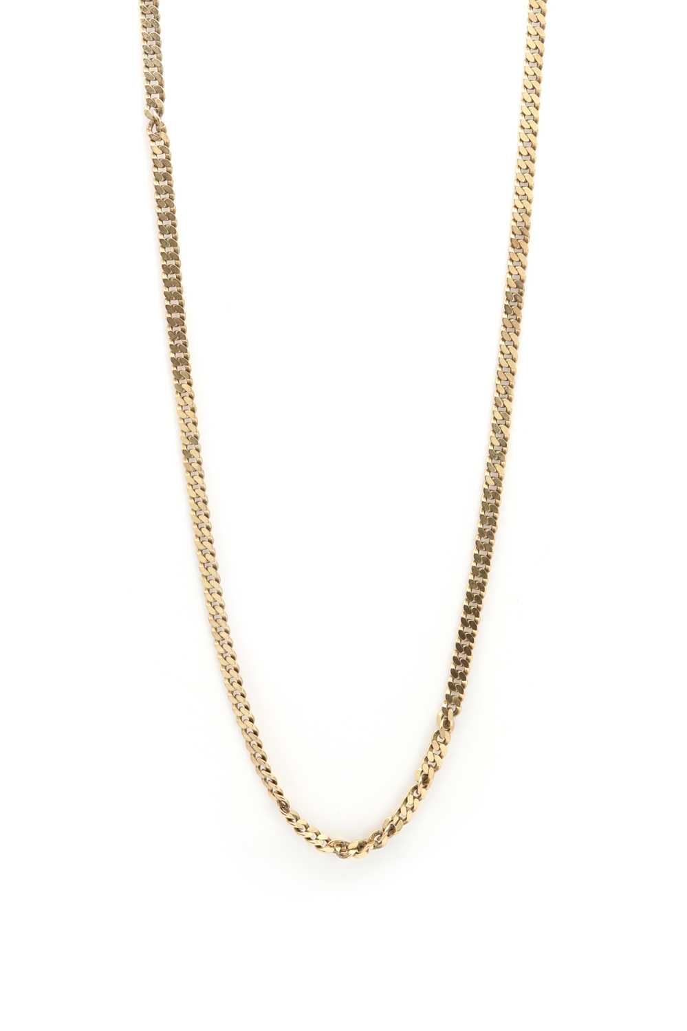 Lot 186 - A 9ct gold curb link chain