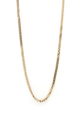 Lot 186 - A 9ct gold curb link chain