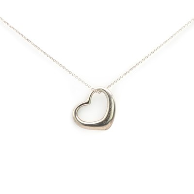 Lot 172 - A Tiffany & Co. silver heart pendant