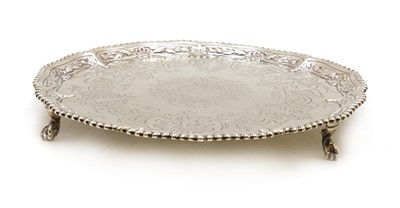 Lot 53 - A George III silver salver