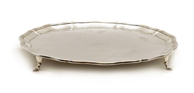 Lot 19 - A large silver salver