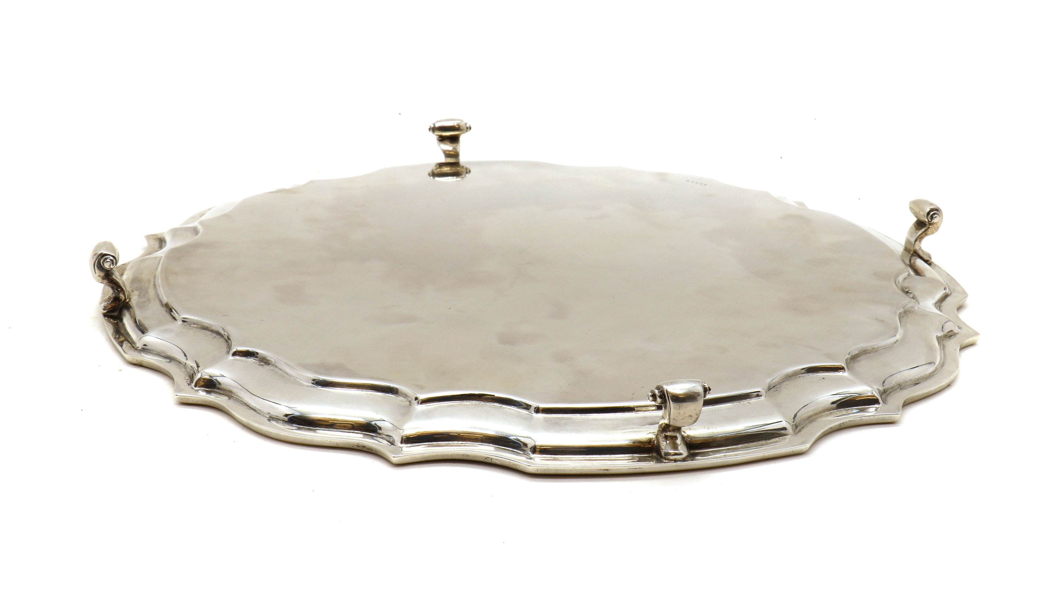 Lot 33 - A silver salver