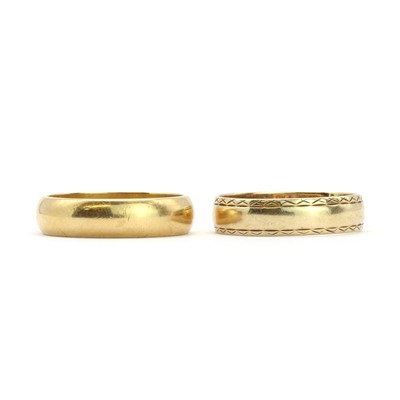 Lot 189 - Two gold wedding rings
