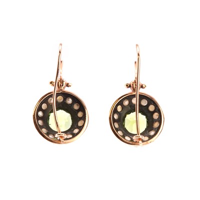 Lot 212 - Three pairs of gold drop earrings