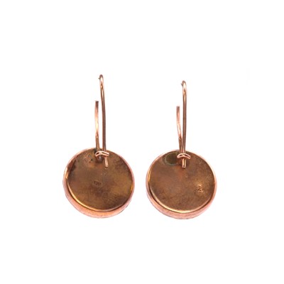 Lot 212 - Three pairs of gold drop earrings