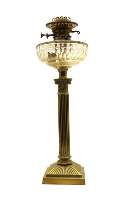 Lot 182 - A Corinthian column oil lantern
