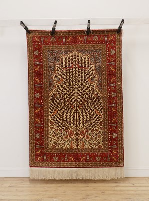 Lot 268 - A Hereke silk rug