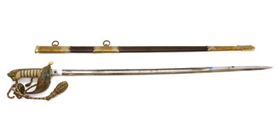 Lot 310 - A British Royal Naval Officers dress sword