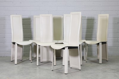 Lot 525 - A set of eight Italian post-modernist dining chairs