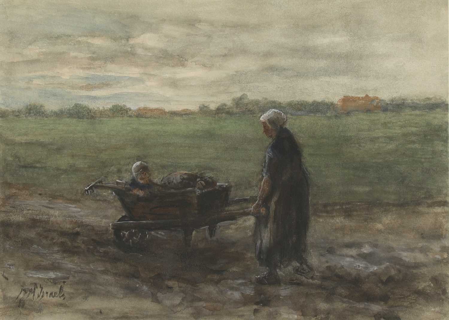 Lot 213 - Jozef Israëls  (Dutch 1824-1911)