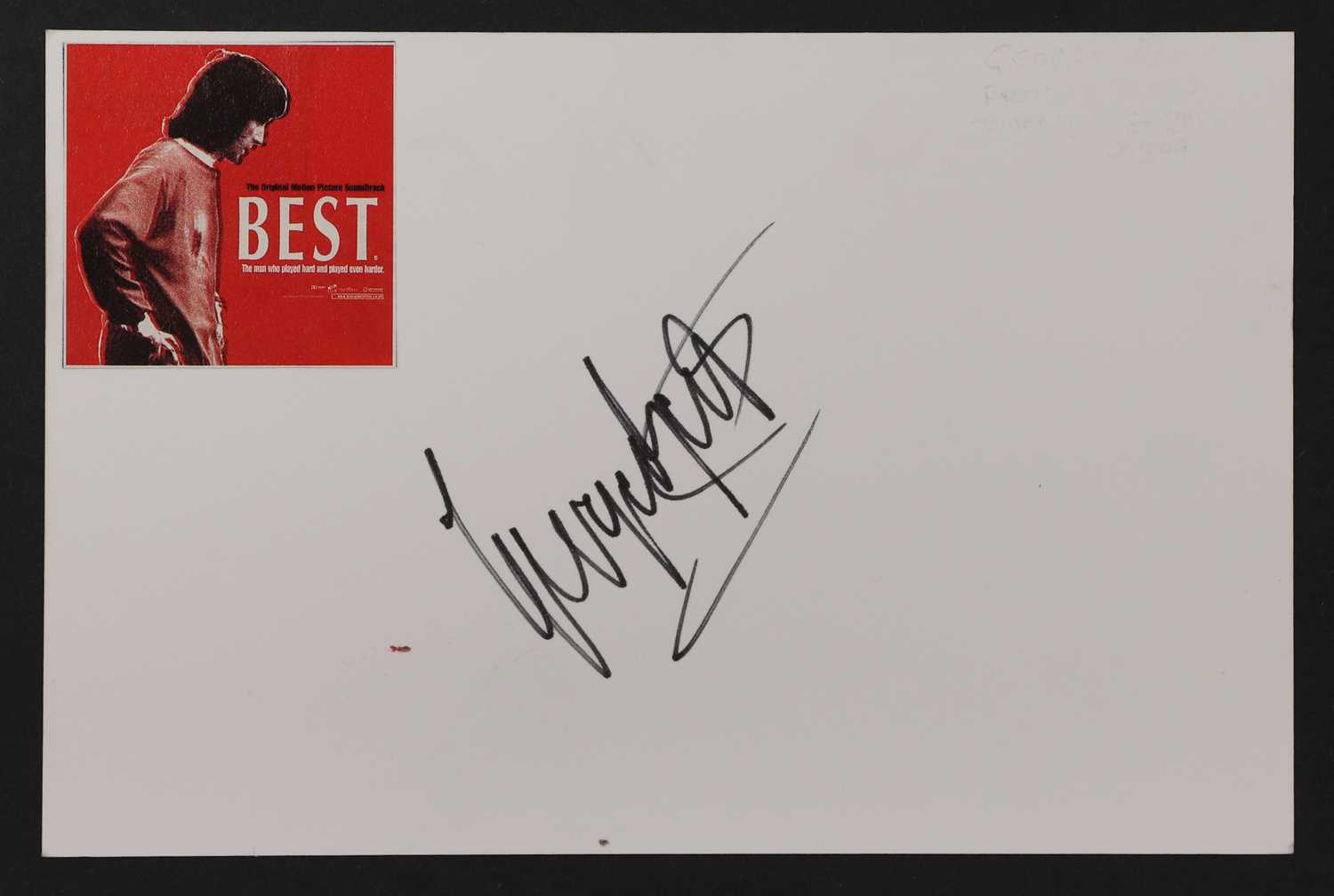Lot 218 - Five George Best autograpraphs,