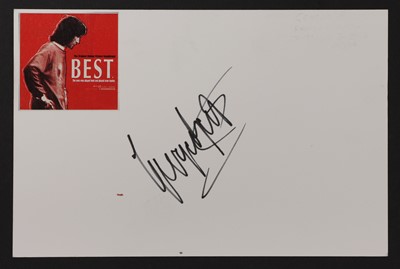 Lot 218 - Five George Best autograpraphs