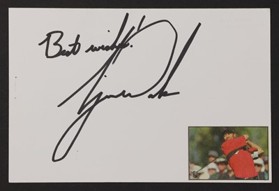 Lot 79 - Tiger Woods autograph