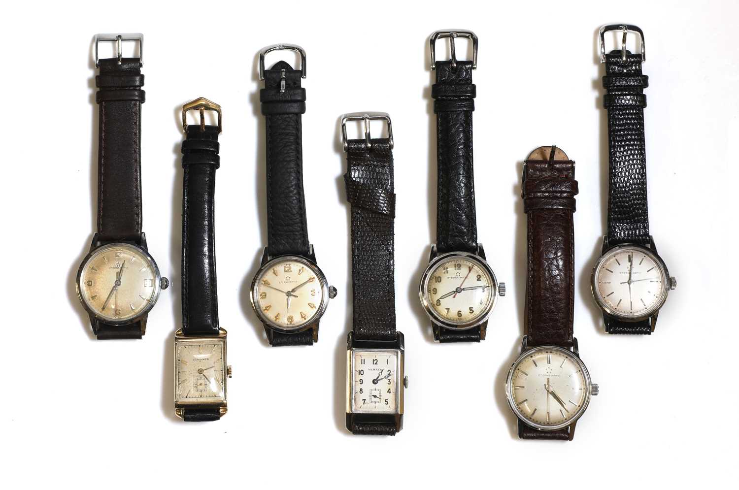 Lot 456 - Two mechanical strap watches