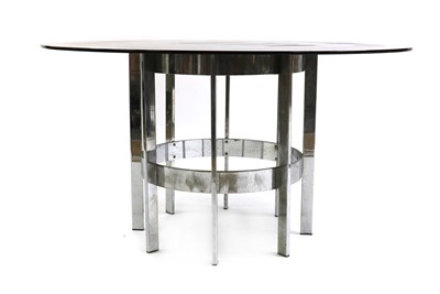 Lot 303 - A Merrow Associates chromed dining table