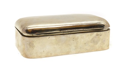 Lot 49 - A large silver cigar box