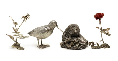 Lot 46 - A silver model of a snipe
