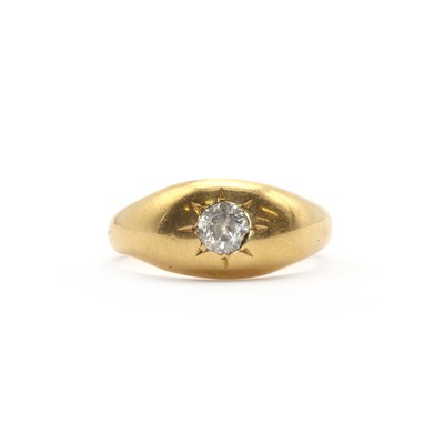 Lot 52 - An 18ct gold single stone diamond ring