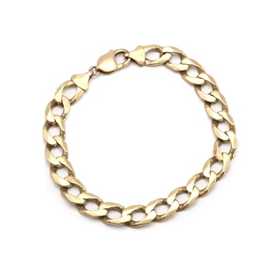 Lot 140 - A 9ct gold filed curb link bracelet