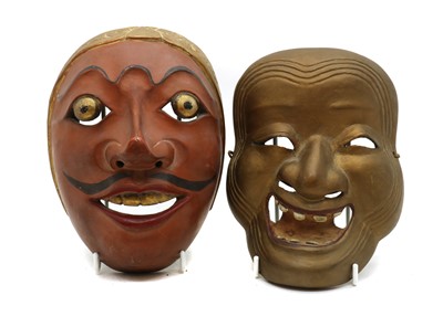 Lot 193 - Two Japanese Noh masks