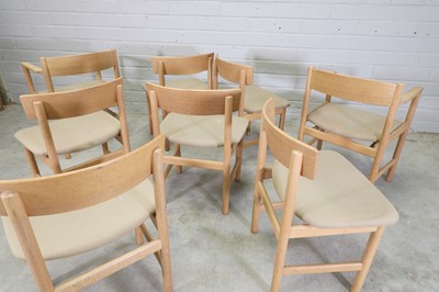 Lot 427 - A set of eight Danish dining chairs