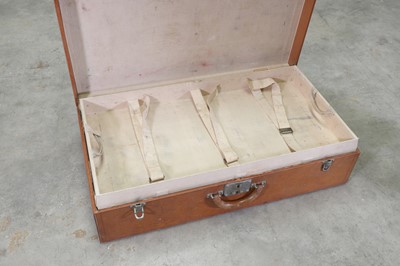 Lot 199 - A Louis Vuitton tan leather suitcase